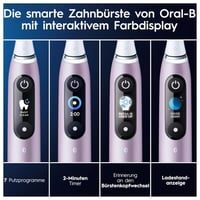 Periuță de dinți electrică Oral-B iO Series 9 Plus Edition, 3 rezerve, cu capăt pentru albire, etui magnetic, 7 moduri de curățare, design Braun, roz 5