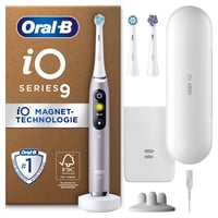 Periuță de dinți electrică Oral-B iO Series 9 Plus Edition, 3 rezerve, cu capăt pentru albire, etui magnetic, 7 moduri de curățare, design Braun, roz 1