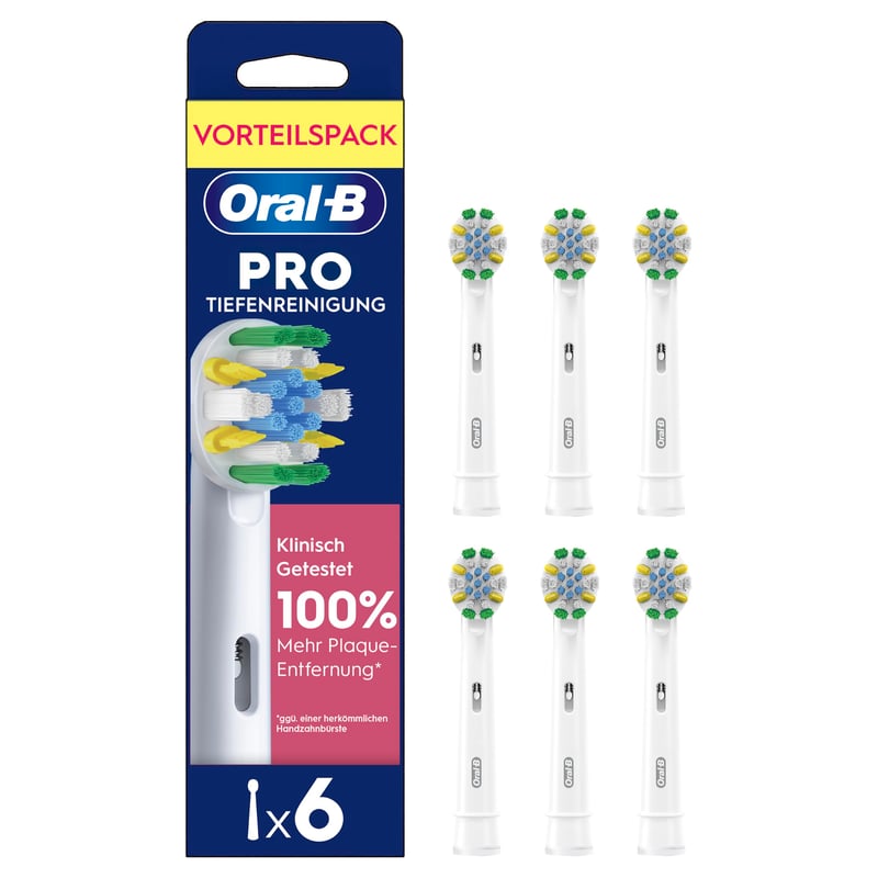 Rezerve periuță de dinți Oral-B Deep Cleaning pentru periuță electrică albă, 6 bucăți