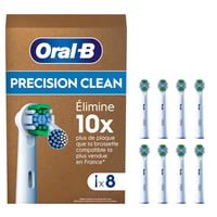 Rezerve pentru Periuță de Dinți Electrică Oral-B Precision Clean, Pachet de 8 bucăți, Curățare Precisă și Albire, cu Indicator de Uzură 1