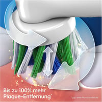 Elektrická zubná kefka Oral-B PRO 3 3500 s 3 režimami čistenia, 360° senzorom tlaku, cestovným puzdrom, biela – dizajn Braun 4