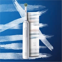 Elektrická zubná kefka Oral-B PRO 3 3500 s 3 režimami čistenia, 360° senzorom tlaku, cestovným puzdrom, biela – dizajn Braun 9