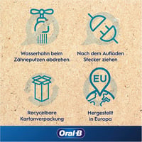 Elektrická zubná kefka Oral-B PRO 3 3500 s 3 režimami čistenia, 360° senzorom tlaku, cestovným puzdrom, biela – dizajn Braun 7