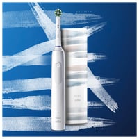 Elektrická zubná kefka Oral-B PRO 3 3500 s 3 režimami čistenia, 360° senzorom tlaku, cestovným puzdrom, biela – dizajn Braun 10