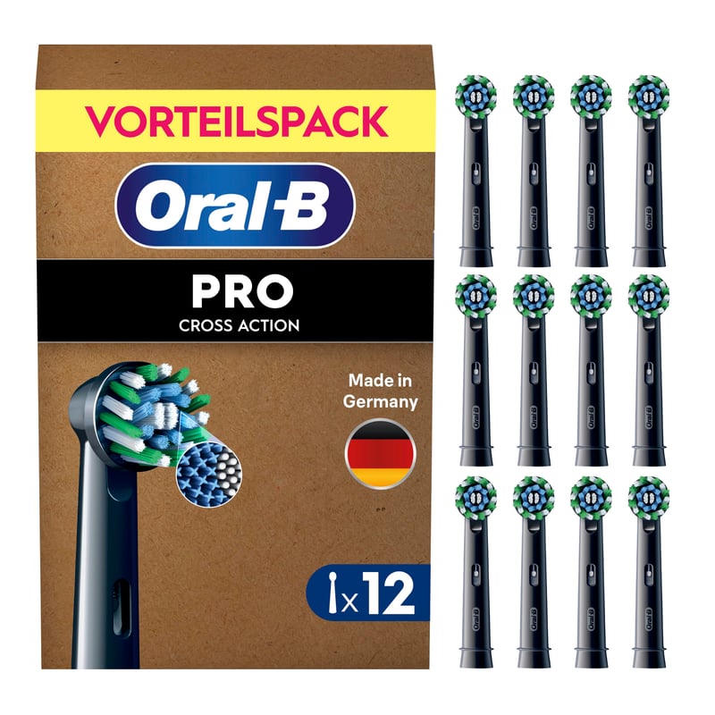 Rezervă pentru periuța de dinți electrică Oral-B PRO CrossAction, negru, pachet de 12 bucăți