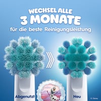 Rezerve periuță de dinți electrică Oral-B Pro Kids 3+ Disney Frozen, alb, 12 bucăți, pentru copii 6