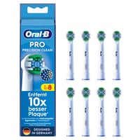 Rezerve pentru periuță de dinți electrică Oral-B Pro Precision Clean, cu peri în formă de X, alb, pachet de 8 bucăți, capete de schimb pentru periuță de dinți, concepute în Germania 1