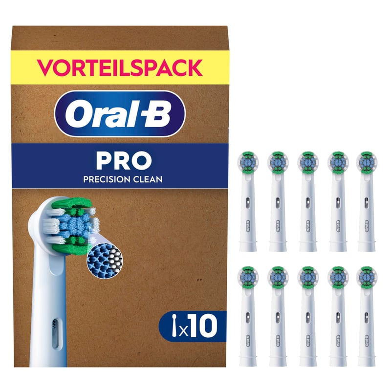Oral-B PRO Precision Clean Elektromos Fogkefe Csere Pótfej Fehér – 10 db-os Csomag