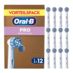 Oral-B PRO Sensitive Clean Elektromos Fogkefe Pótfej Csere Fehér 12 db
