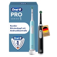 Elektrická zubná kefka Oral-B Pro Series 1, dvojbalenie – modrá/čierna 1