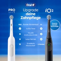 Oral-B Pro Series 1 Elektromos Fogkefe Fekete - 3 Tisztítási Mód, Nyomásérzékelő, Utazótok, Braun Design 3