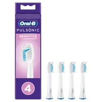 Oral-B Pulsonic Sensitive zamjenske glave za soničnu četkicu za zube, bijele, pakiranje od 4 komada, za nježno čišćenje 1