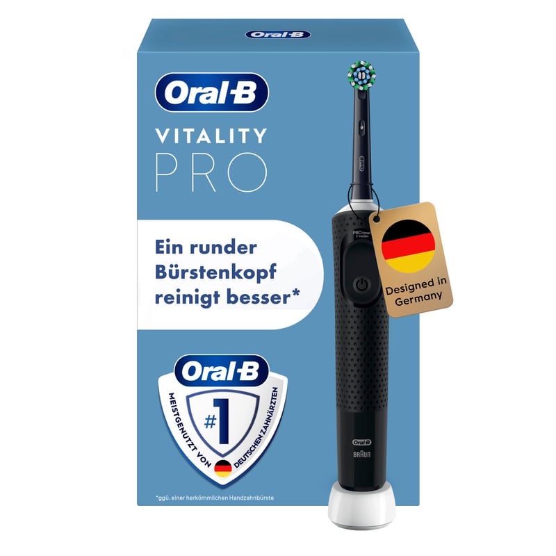 Oral-B Vitality Pro elektromos fogkefe 3 tisztítási móddal - fekete