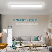 Oraymin LED panel 120x30 cm, stropna svjetiljka s prigušivanjem i daljinskim upravljačem, 40W 4400LM, 3000K-6500K, s funkcijom memorije, za spavaću i dnevnu sobu 4