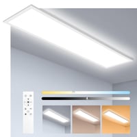 Oraymin LED panel 120x30 cm, stropna svjetiljka s prigušivanjem i daljinskim upravljačem, 40W 4400LM, 3000K-6500K, s funkcijom memorije, za spavaću i dnevnu sobu 1