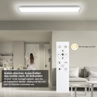 Oraymin LED panel 120x30 cm, stropna svjetiljka s prigušivanjem i daljinskim upravljačem, 40W 4400LM, 3000K-6500K, s funkcijom memorije, za spavaću i dnevnu sobu 6
