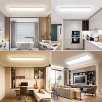 Oraymin LED panel 120x30 cm, stropna svjetiljka s prigušivanjem i daljinskim upravljačem, 40W 4400LM, 3000K-6500K, s funkcijom memorije, za spavaću i dnevnu sobu 8