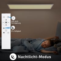 Oraymin LED panel 120x30 cm, stropna svjetiljka s prigušivanjem i daljinskim upravljačem, 40W 4400LM, 3000K-6500K, s funkcijom memorije, za spavaću i dnevnu sobu 5