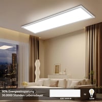 Oraymin LED panel 120x30 cm, stropna svjetiljka s prigušivanjem i daljinskim upravljačem, 40W 4400LM, 3000K-6500K, s funkcijom memorije, za spavaću i dnevnu sobu 7