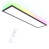 Oraymin RGB LED stropna svjetiljka, s mogućnošću prigušivanja, panel 100x25 cm s daljinskim upravljačem, 30W 3300LM, 3000K-6500K, stropna rasvjeta za dnevni boravak i kuhinju 1