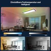 Oraymin RGB LED stropna svjetiljka 100x25 cm panel — neispravna, djelomično radi: daljinski upravljač neispravan, svjetiljka ne reagira (stanje: vidi 2. sliku) 3