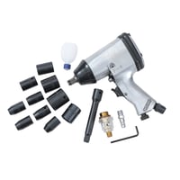 Set cheie pneumatică cu impact ORAZIO 1/2" pentru reparații auto, carcasă robustă din aluminiu 1