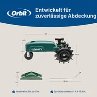 Orbit 58322 Utazó Locsolófej Önjáró Kerti Sprinkler Zöld 10