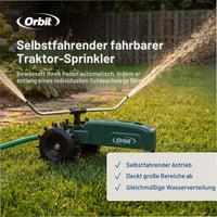 Orbit 58322 Utazó Locsolófej Önjáró Kerti Sprinkler Zöld 3