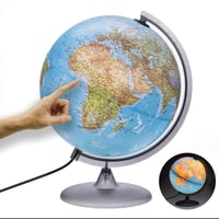 ORBIT Globes & Maps LED-es svietiaci glóbus 30 cm, dvojaký fyzický a politický — Zlomený podstavec (stav: pozri 2. obrázok) 1