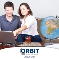 ORBIT Globes & Maps LED-es svietiaci glóbus 30 cm, dvojaký fyzický a politický — Zlomený podstavec (stav: pozri 2. obrázok) 6
