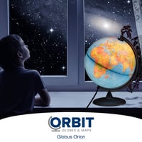 ORBIT Globes & Maps LED-es svietiaci glóbus 30 cm, dvojaký fyzický a politický — Zlomený podstavec (stav: pozri 2. obrázok) 7
