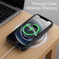 ORDA Puzdro pre iPhone 16e, kompatibilné s MagSafe, magnetické, polopriehľadný matný zadný kryt, tenké, nárazuvzdorné ochranné puzdro, čierne 5