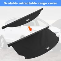 OREALTOOL Csomagtér Takaró Hyundai IX35 2010-2017 Fekete Kihúzható Roló Árnyékoló Csomagtartó Védő 7