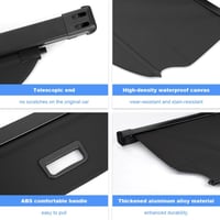 OREALTOOL Csomagtér Takaró Hyundai IX35 2010-2017 Fekete Kihúzható Roló Árnyékoló Csomagtartó Védő 2