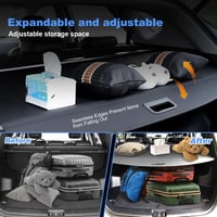 OREALTOOL Csomagtér Takaró Hyundai IX35 2010-2017 Fekete Kihúzható Roló Árnyékoló Csomagtartó Védő 5