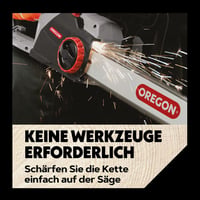 Drujbă electrică Oregon CS1500 2400W cu șină de ghidare de 45 cm – Ascuțire și lubrifiere automată PowerSharp, recul redus, gri 10