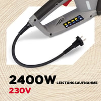 Drujbă electrică Oregon CS1500 2400W cu șină de ghidare de 45 cm – Ascuțire și lubrifiere automată PowerSharp, recul redus, gri 4