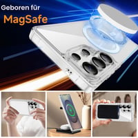 Priehľadný kryt ORETECH s magnetickým uchytením a podporou MagSafe pre Samsung Galaxy S25 Ultra 2