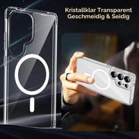 Priehľadný kryt ORETECH s magnetickým uchytením a podporou MagSafe pre Samsung Galaxy S25 Ultra 6