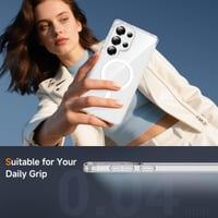 Priehľadný kryt ORETECH s magnetickým uchytením a podporou MagSafe pre Samsung Galaxy S25 Ultra 7