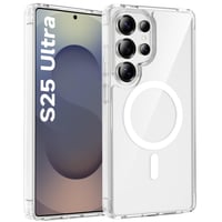 Priehľadný kryt ORETECH s magnetickým uchytením a podporou MagSafe pre Samsung Galaxy S25 Ultra 1