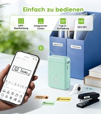 Imprimantă termică portabilă cu Bluetooth ORGBRO X1 - Dispozitiv wireless pentru imprimarea etichetelor și autocolantelor 3