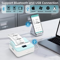 ORGSTA T003 Bluetooth címkenyomtató 50mm/s öntapadós etikett nyomtatógép 3
