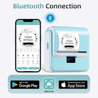 ORGSTA T003 Bluetooth címkenyomtató 50mm/s öntapadós etikett nyomtatógép 4