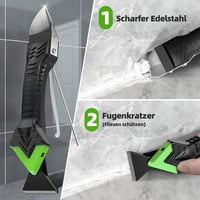 ORHOMELIFE 5 az 1-ben szilikon eltávolító készlet, fugázó szerszám, 6 csere betéttel 3