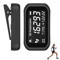 ORIA 3D krokomer s klipom, jednoduchý fitness tracker, vodotesné počítadlo kalórií pre seniorov, ženy a deti, so šnúrkou na krk, hodinkami, bez aplikácie, do vrecka 1