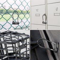 ORIA 4 számjegyű kombinációs lakat puha karikával, iskola, edzőterem, bőrönd, szerszámosláda 7