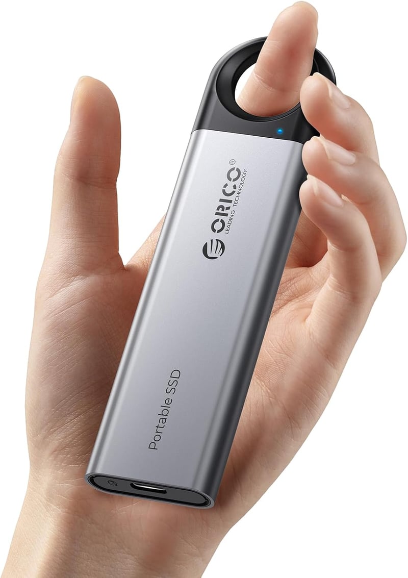 ORICO 1TB Hordozható SSD 1050MB/s USB-C Külső Merevlemez Telefon Tablet Laptop