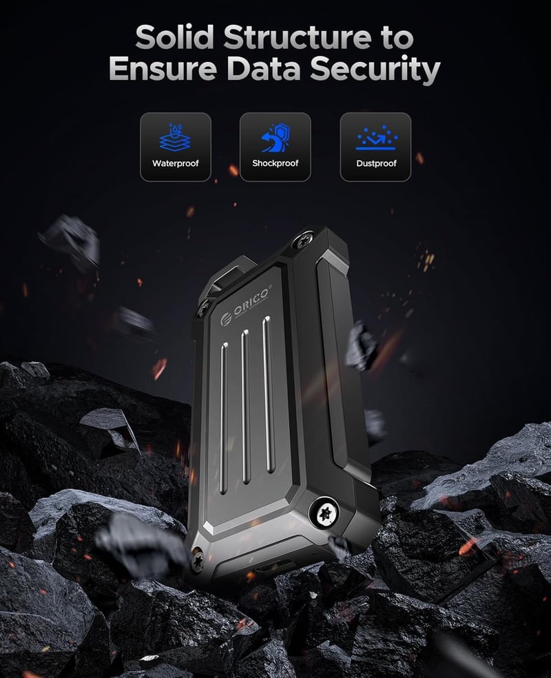 ORICO 1TB hordozható SSD 2000MB/s USB 3.2 Gen 2x2 külső merevlemez