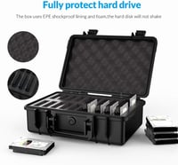 ORICO 3.5" merevlemez táska 20 db-os kapacitás, WD Seagate Toshiba Samsung kompatibilis 2
